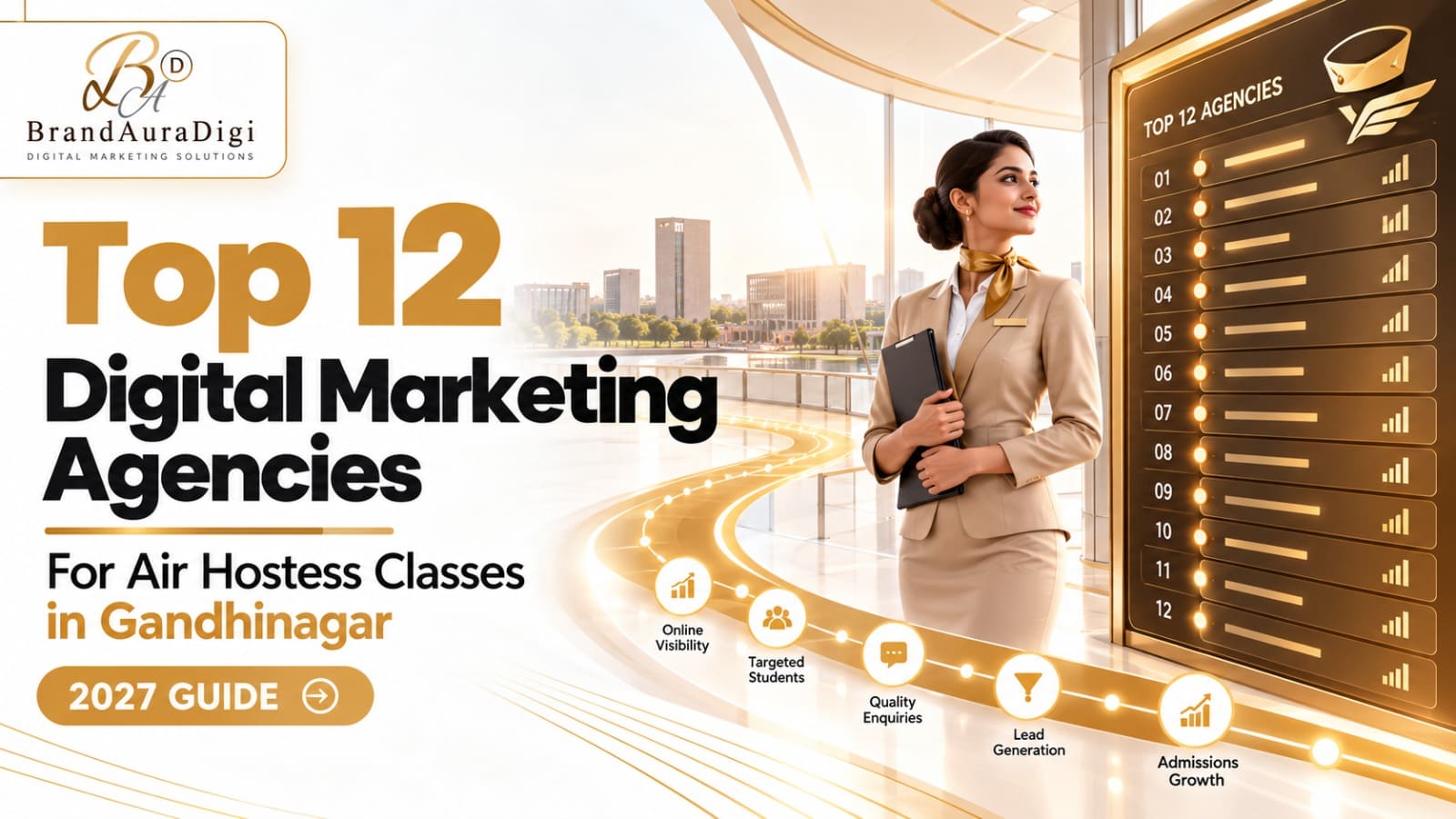 Top Digital Marketing Agencies for Air Hostess Classes