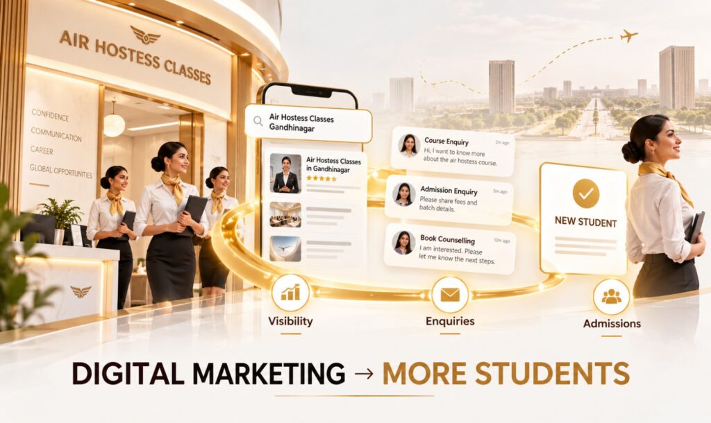 Top Digital Marketing Agencies for Air Hostess Classes