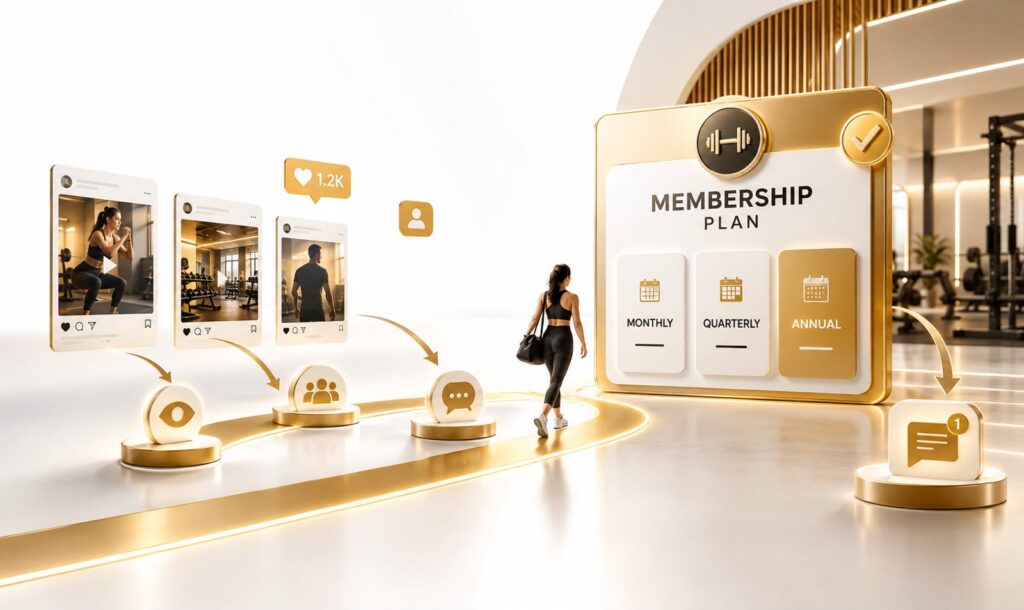 Social media marketing for gym membership plans