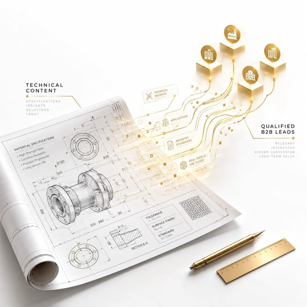 Technical content for B2B metal and steel leads
